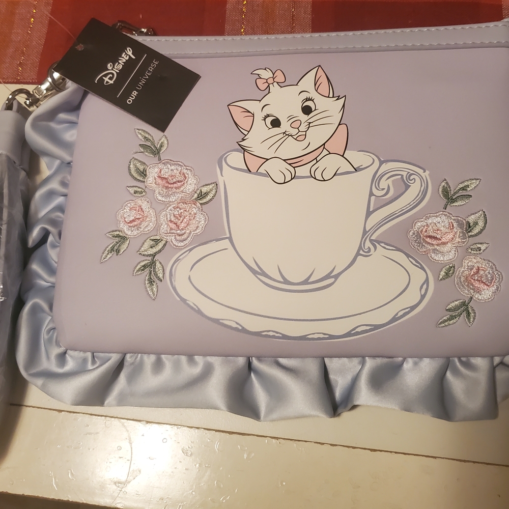 Disney Pastel Purple Cat Teacup Bag